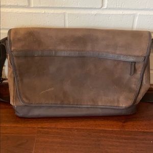 Men’s Coach Leather Messenger Bag